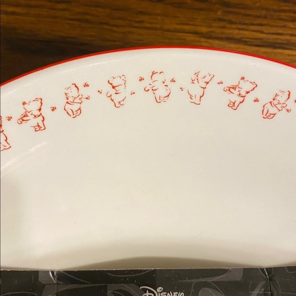 Disney Winnie the Pooh Ceramic Ramen Bowl 30oz Chopsticks Silver Buffalo NWT